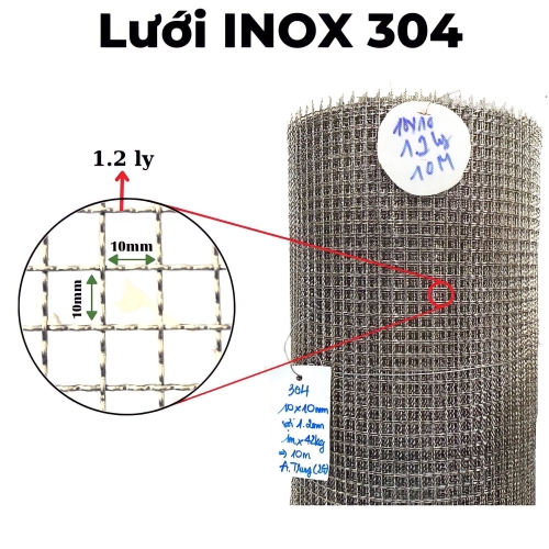 Lưới inox 10x10