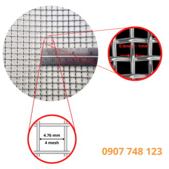 Lưới inox 3 mesh